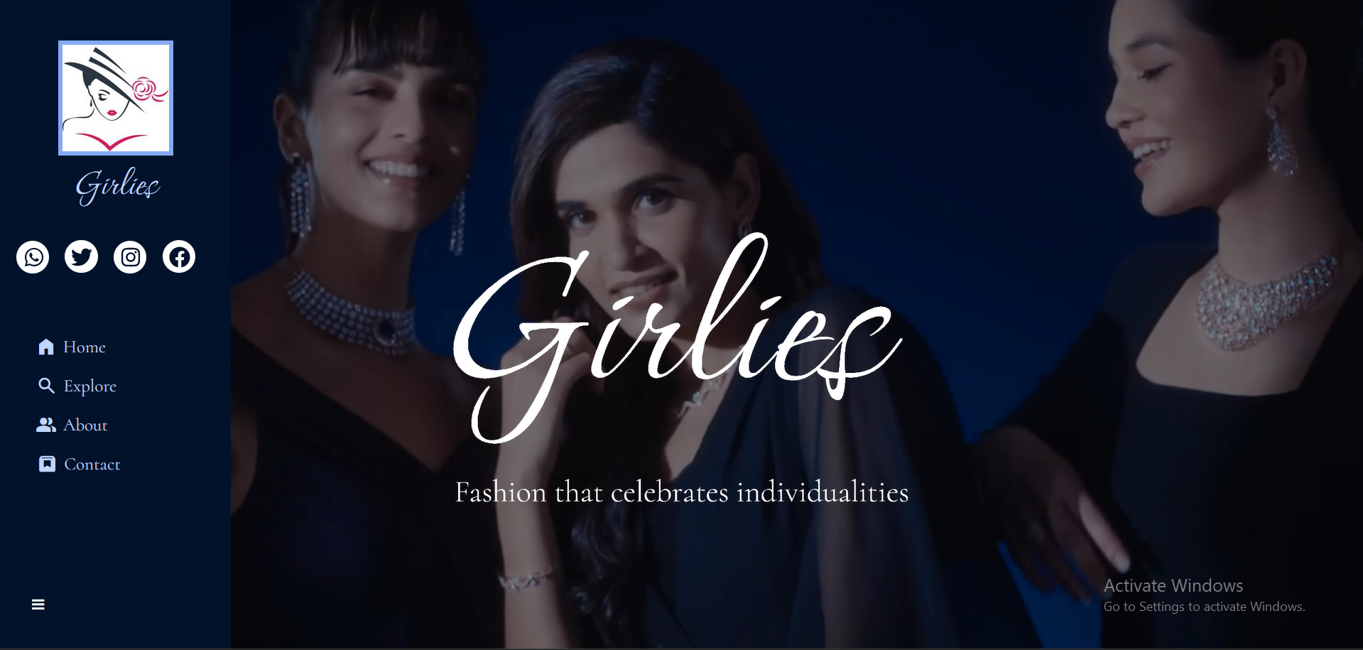 Girlies Fashion Website